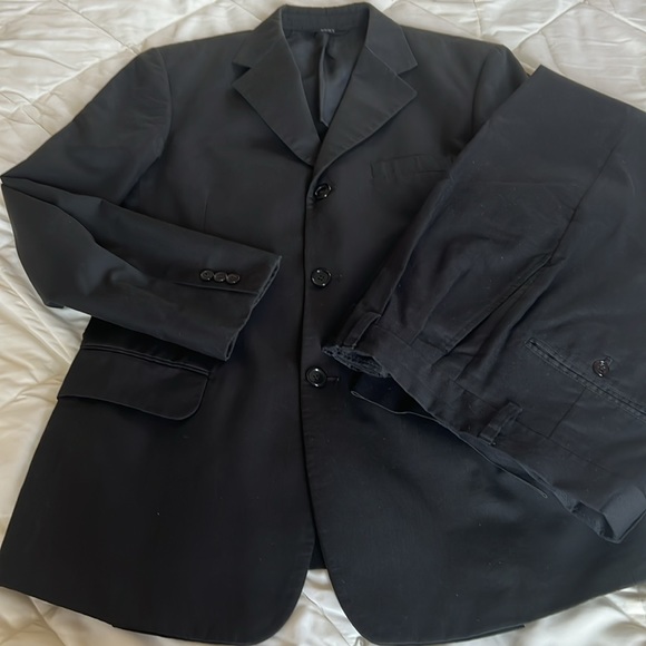 Dkny Other - Vintage DKNY Men’s 2pc Classic Black Blazer Suit & Formal Trousers Set  Size Med